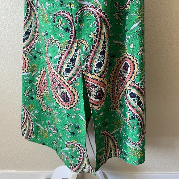 Zara green paisley floral midi dress XL - Picture 7 of 8